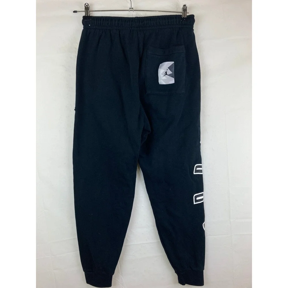 Jordan Jumpman Nike Jogger Sweatpants Men M Black Graphic Logo Streetwear